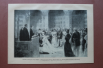 Art Print C Becker 1890-1900 marriage of prince Wilhelm of Preussen and princess Auguste Victoria of Schleswig Holstein